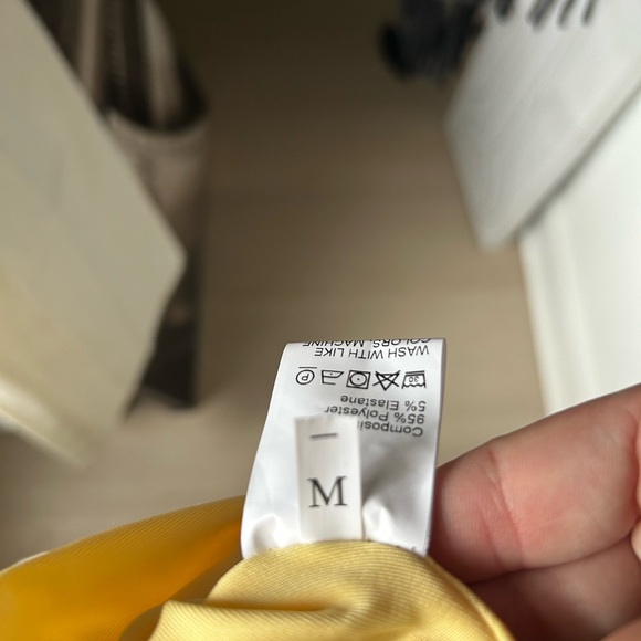 Selfie Leslie Strapless Yellow Ruffle Dress - Picture 3 of 3